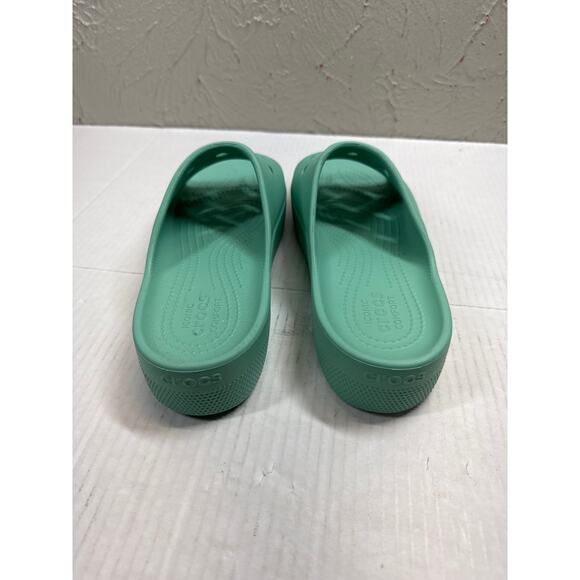 Crocs Classic Womens Platform Slide Sandal Foam Green Size 9 - Picture 3 of 4